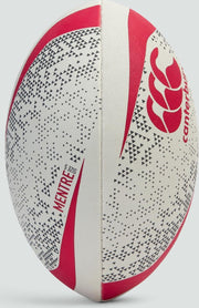 Canterbury Rugbybal Mentre Katoen/rubber Rood/wit Maat 4