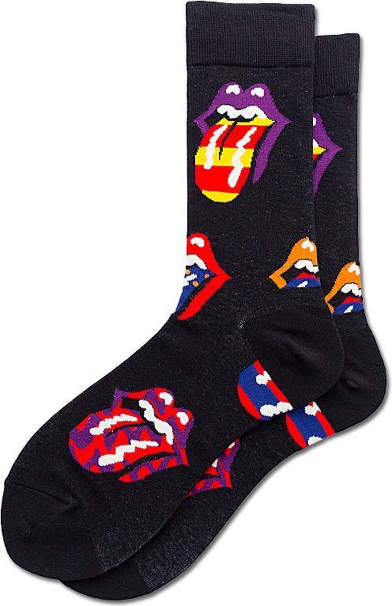 Rolling Stones Sokken - Sokken met uitgestoken Tong en een Grappig Printje - 41/46