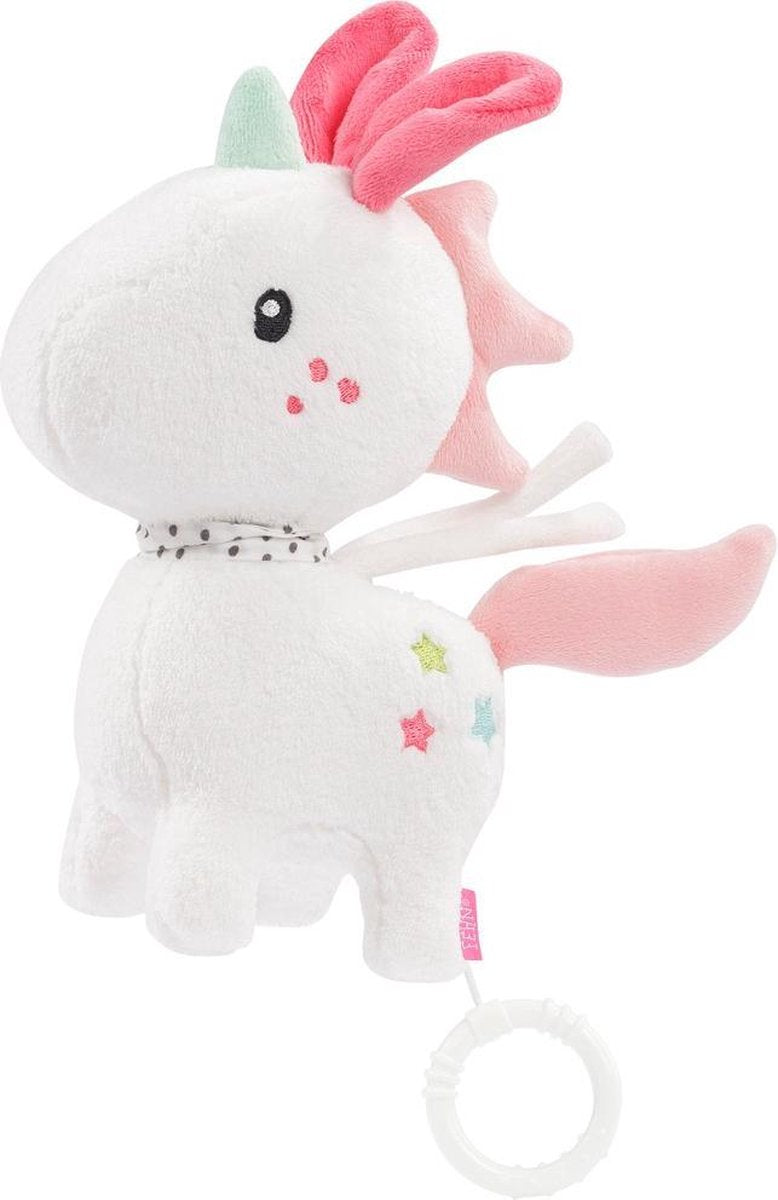 Fehn Aiko & Yuki Muziekdoos Eenhoorn 20 Cm Wit