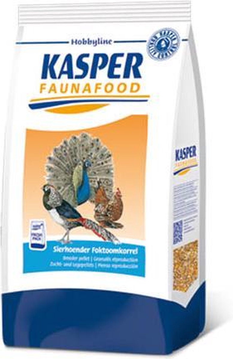 Kasper Faunafood Hobbyline Sierhoendervoer Foktoom Productiekorrel - Vogelvoer/Eendenvoer - 4 kg