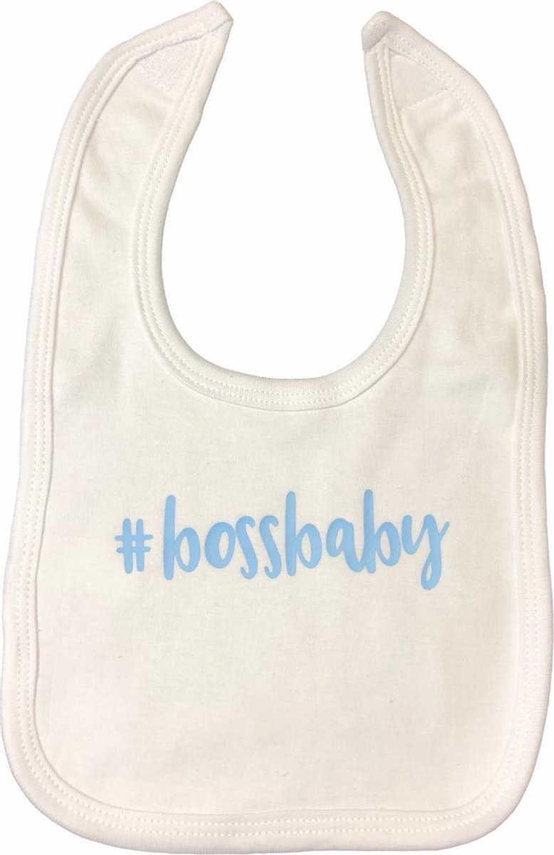 Soft Touch Slabber Bossbaby Jongens 33 Cm Katoen Wit/blauw