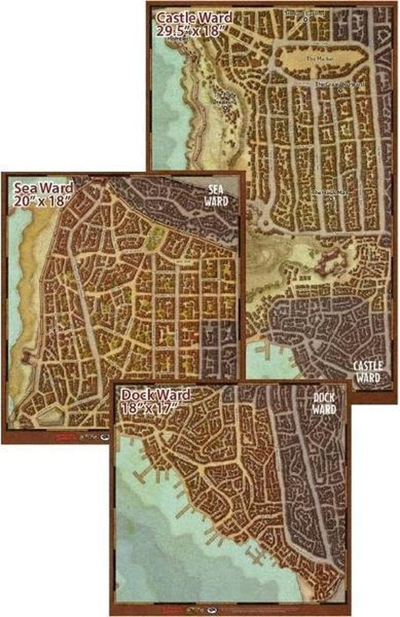 D&D Waterdeep Dragon Heist Map Set