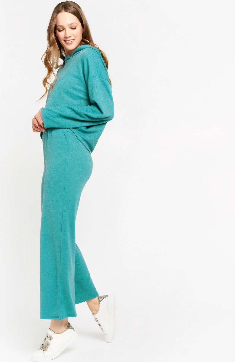 Comfortabele wollige broek - Blauw