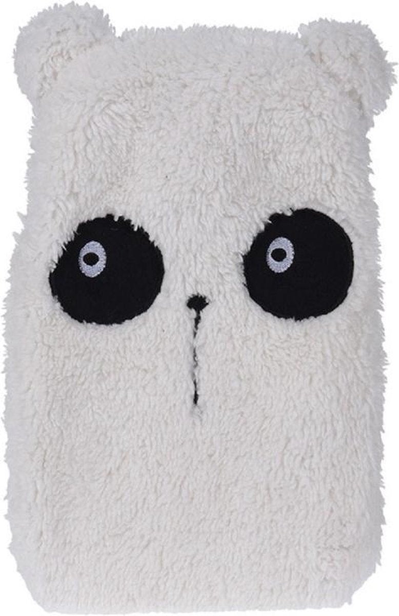 Panda/pandabeer kruik 1 liter voor kinderen 26 cm - 1000 ml - Warm water kruiken panda kop - Winter kruik
