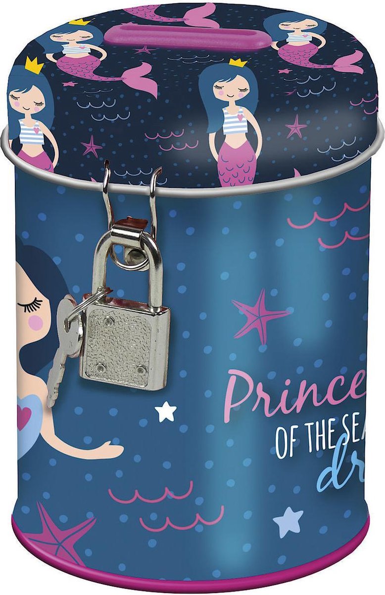 Zeemeermin Spaarpot met slotje Princess of the Sea - 11