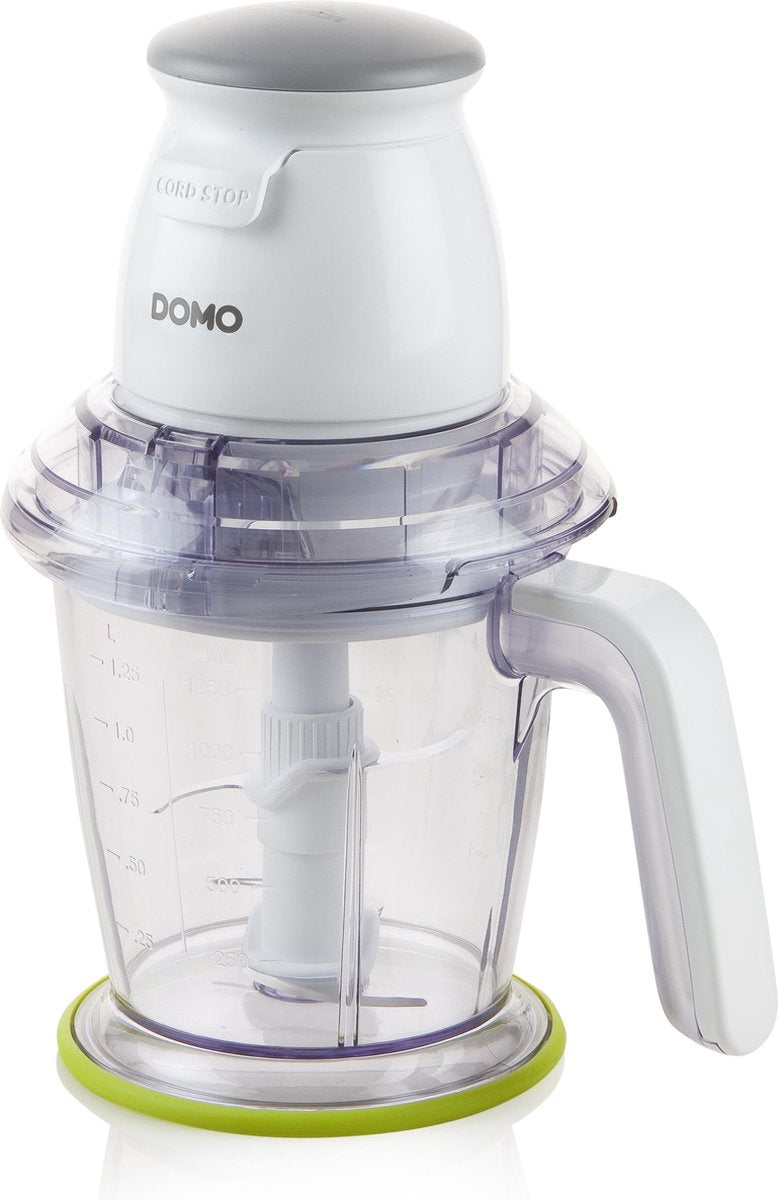 UITVERKOCHT Domo DO9191MC - XPower - Hakmolen - 1250 ml - 550W - Receptenboek - Wit