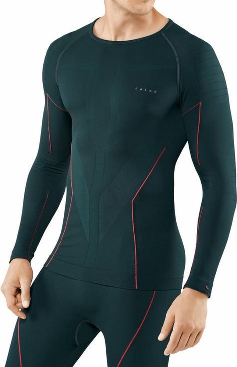 Falke Warm Longsleeve mannen thermoshirt groen