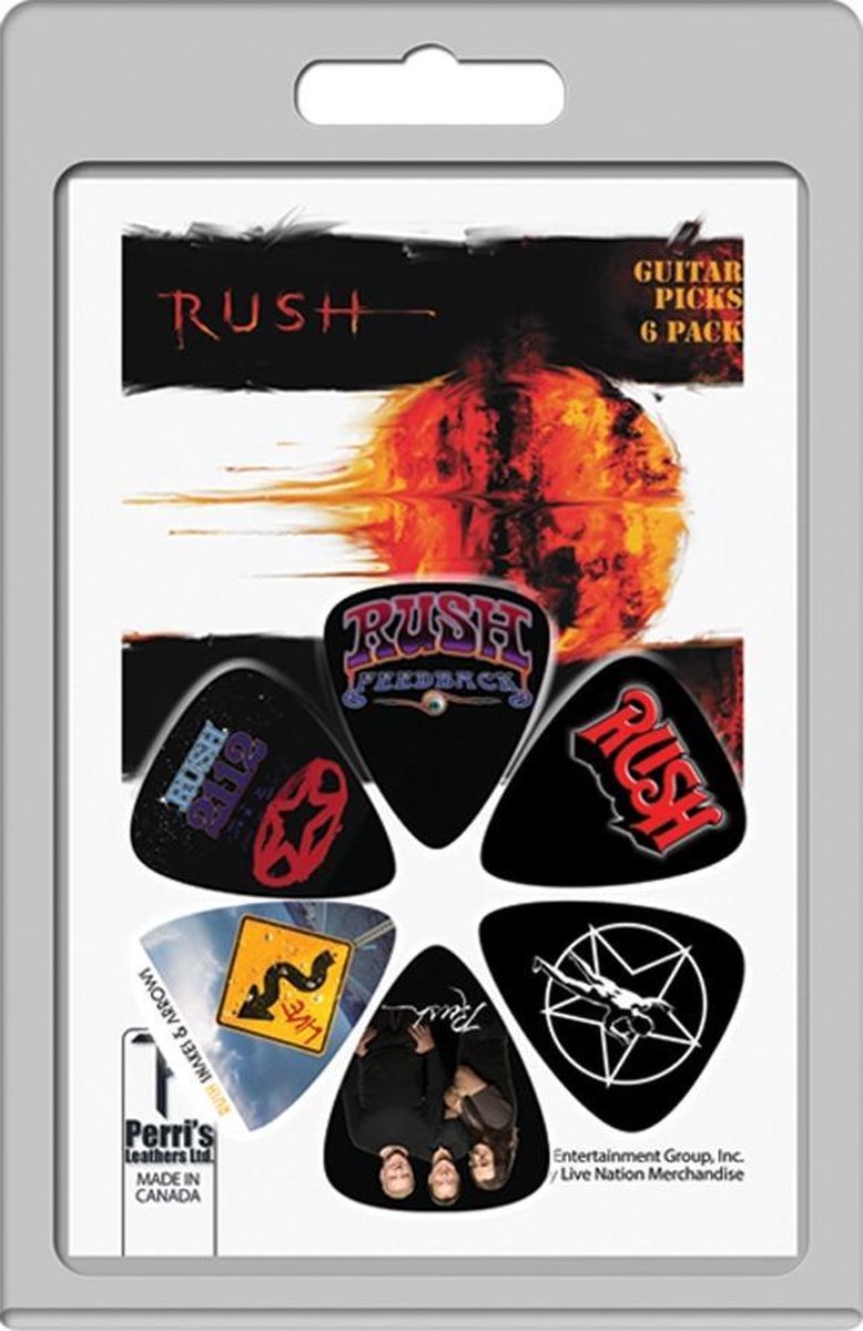 Perri's Rush 6-pack Medium plectrum 0.71 mm