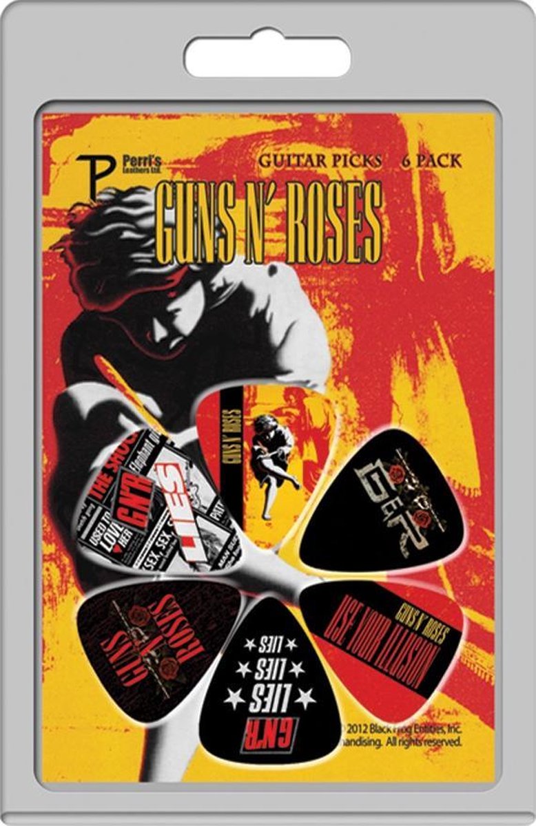 Perri's Guns N' Roses 6-pack Medium plectrum 0.71 mm