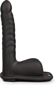 Shots Ouch! voorbinddildo Hollow Surge Strap On zwart
