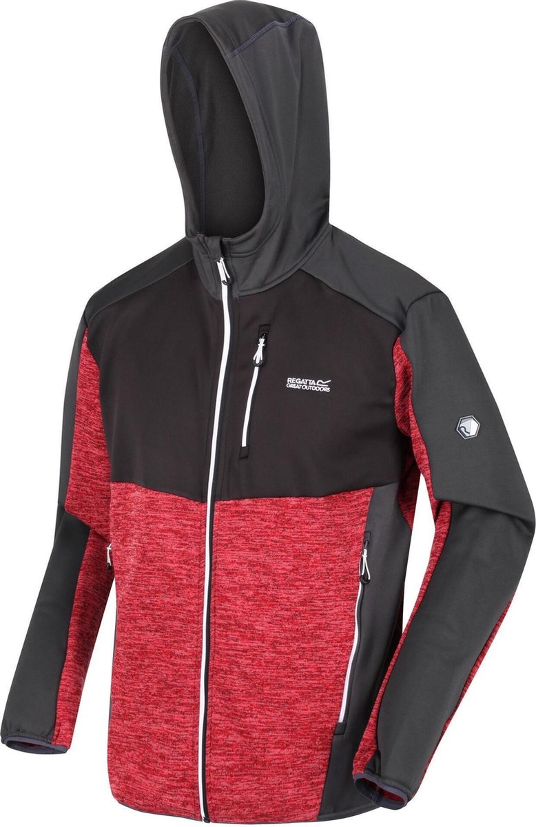 Regatta Fleecejack Cadford Heren Polyester Rood/zwart Maat Xl