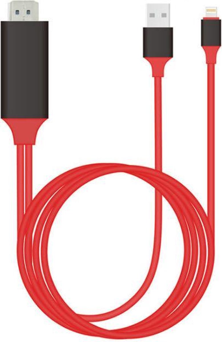 HDMI kabel 2 meter - Rood