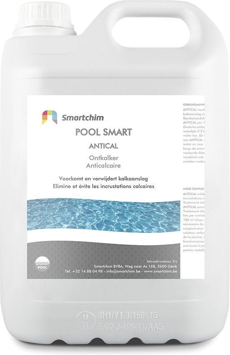 POOL SMART ANTICAL ANTIKALK Tegen kalk en minerale aanslag 5L