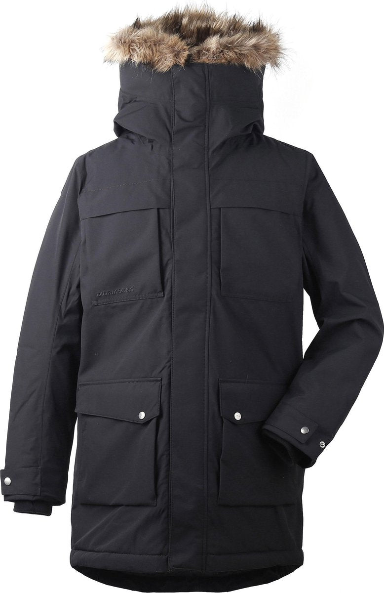 Didriksons Reidar Parka Jas Heren - Black - Maat XXL