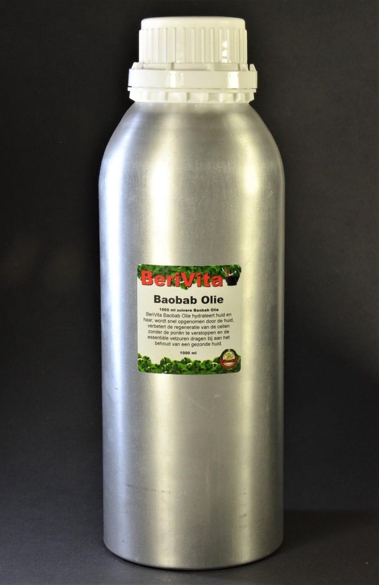 Baobab Olie Puur Liter - Onbewerkte Baobabolie voor Huid en Haren