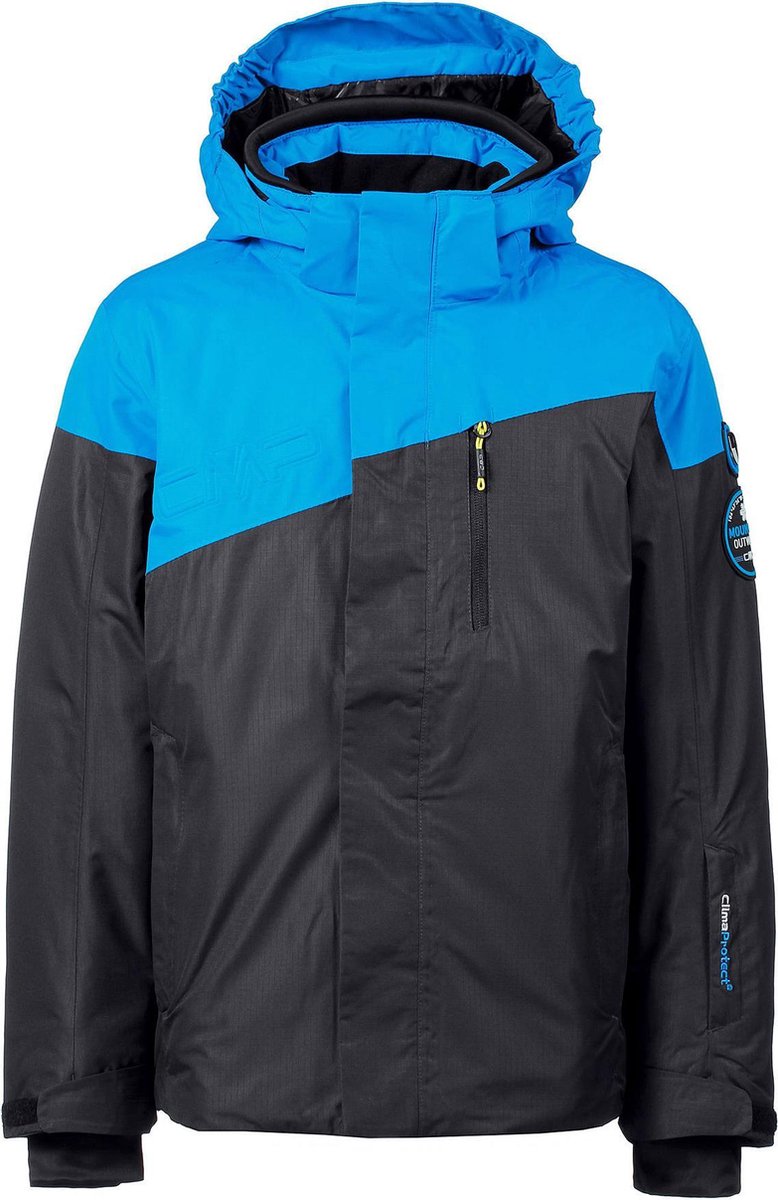CMP Jacket Snaps Hood Winter Jas Junior Wintersportjas - Maat 164  - Unisex - blauw