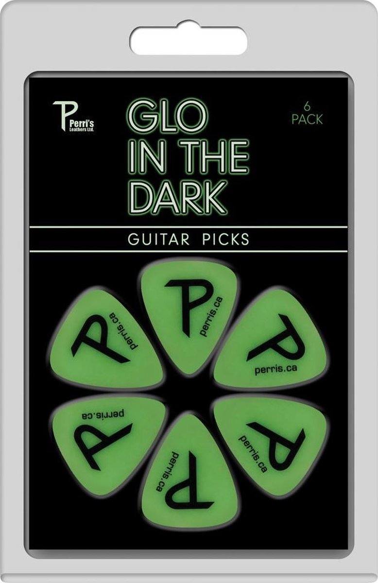 Perri's Glow in the Dark 6-pack Medium plectrum 0.71 mm