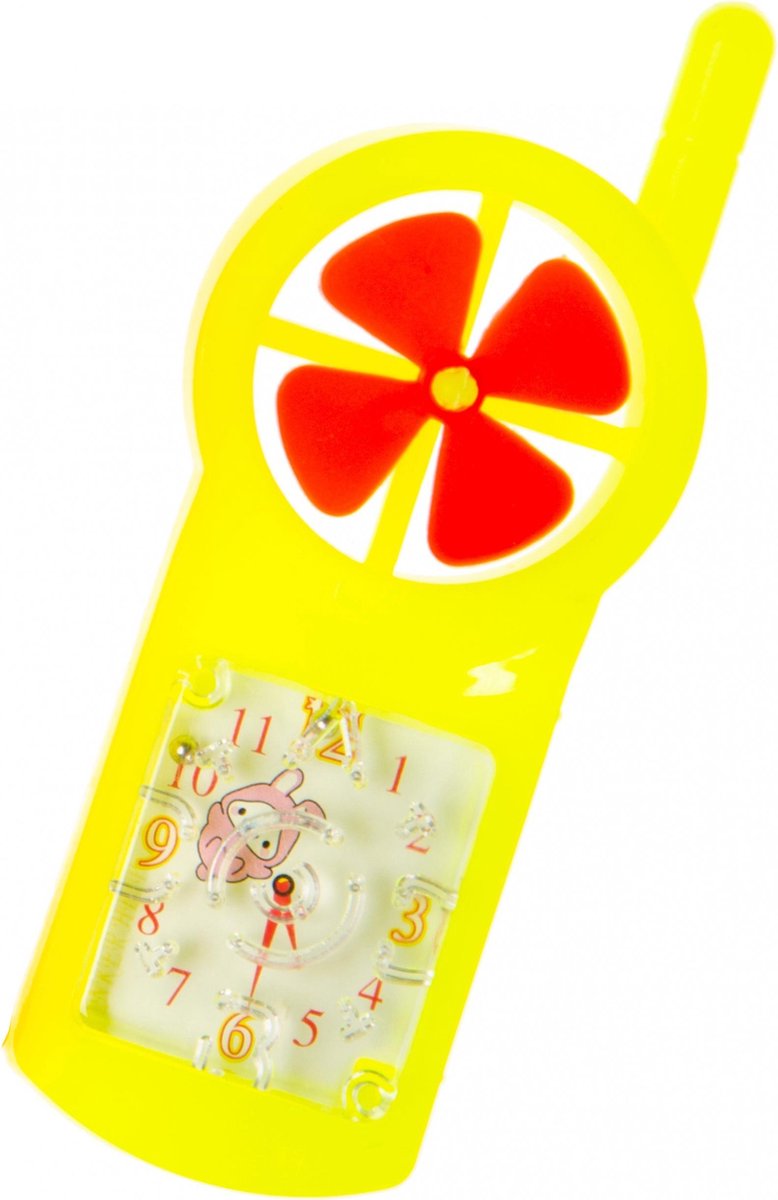 Lg-imports Telefoon Met Geduldspel Junior 10 Cm Geel