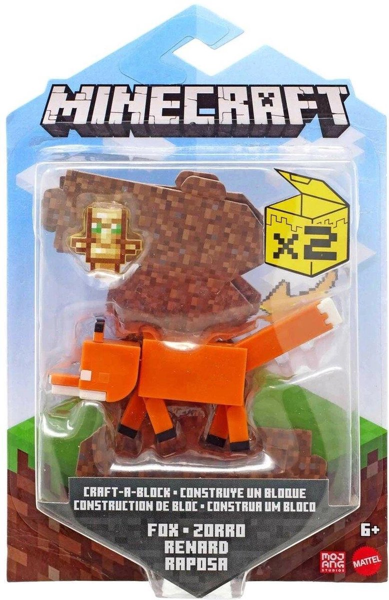 Minecraft Craft-a-Block Figure - Fox