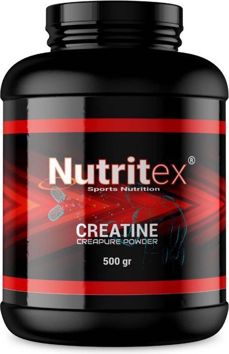Nutritex© Premium CreaPure® - 100% Hulpstofvrij - De #1 Creatine - 500 gram - Monohydraat