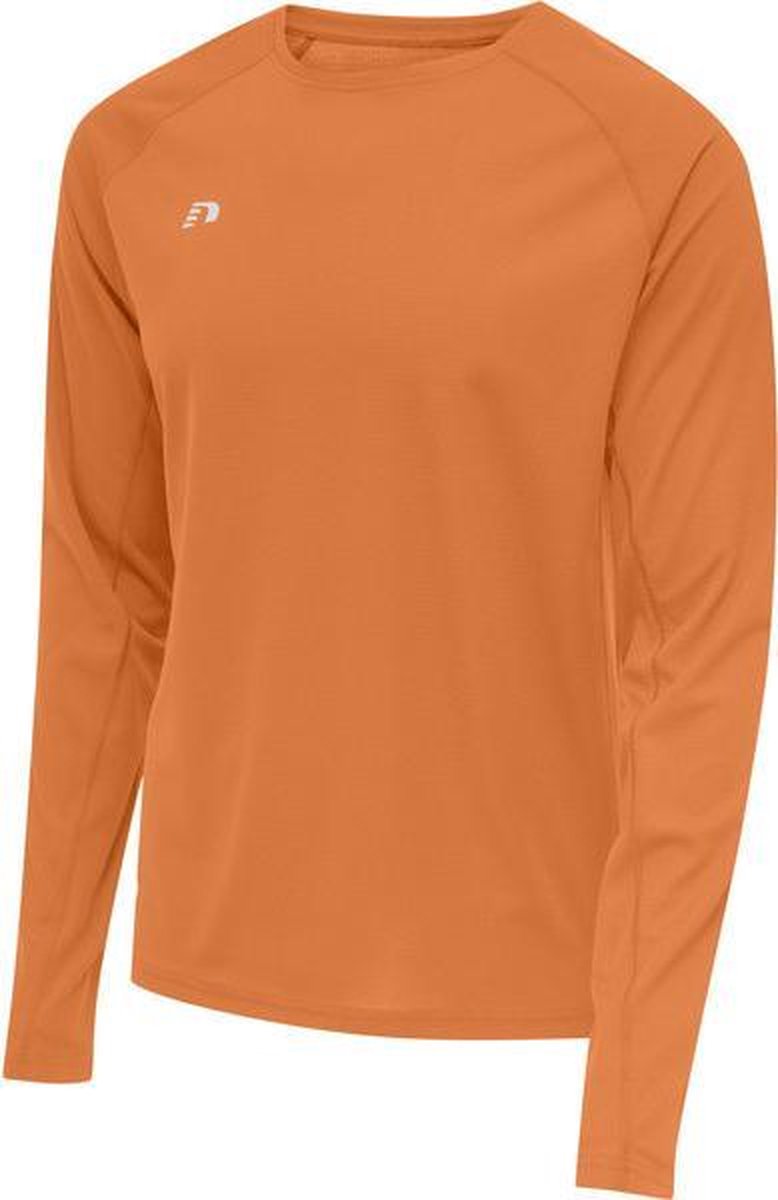 Newline Core Running LS Shirt Heren - oranje - maat S