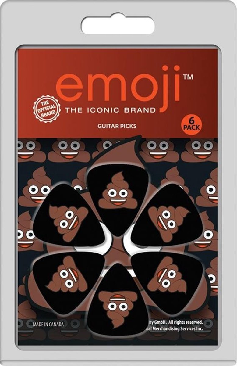 Perri's Emoji 6-pack Medium plectrum 0.71 mm
