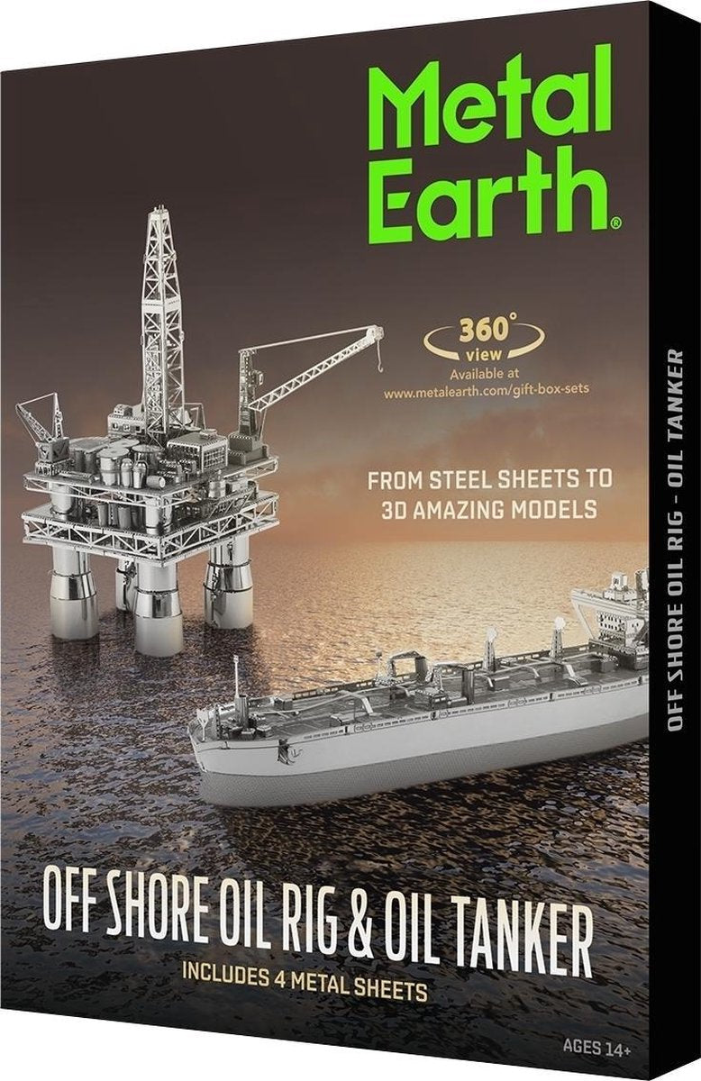 Metal Earth Offshore Oil Rig & Oil Tanker Gift Set