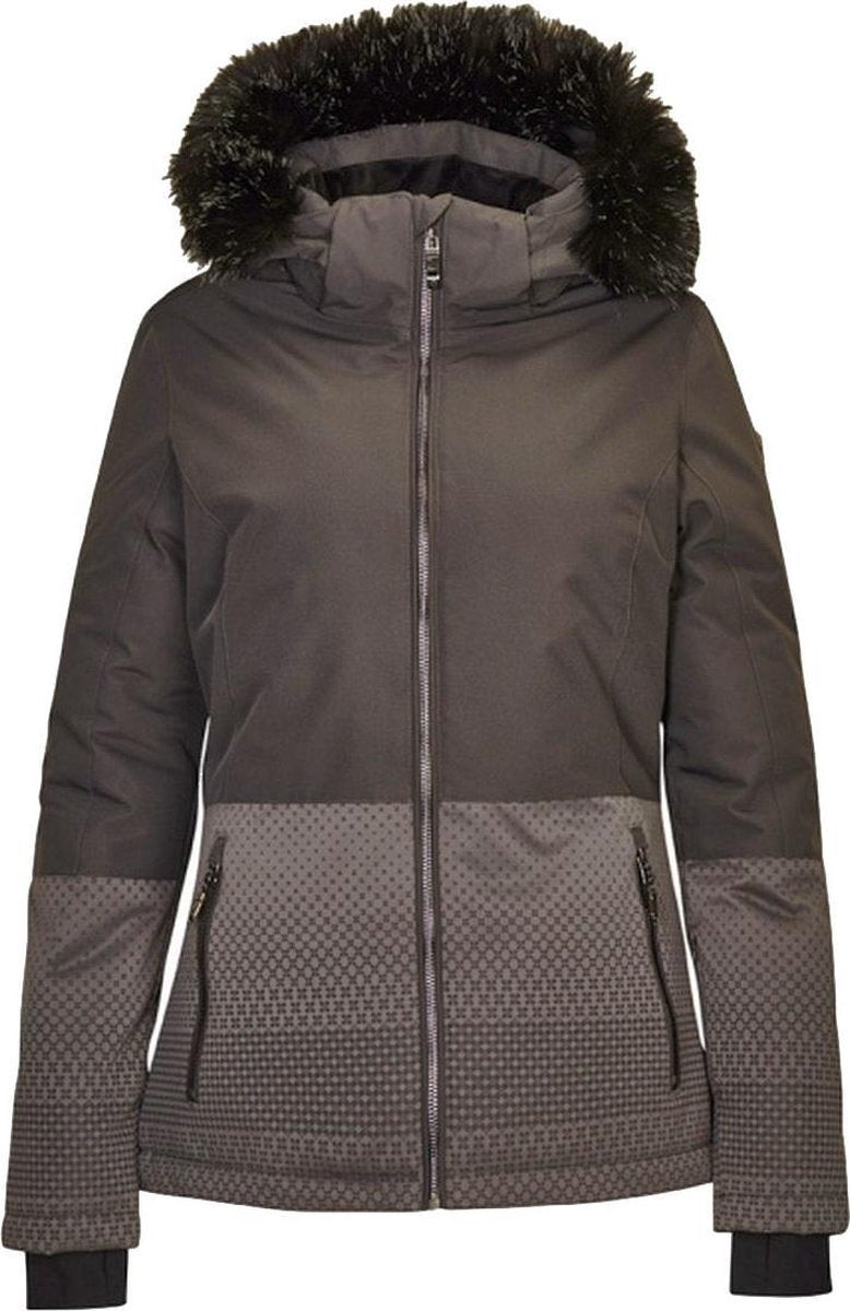 Killtec - Kirstin wintersportjas - Dames - Antraciet - Maat 38