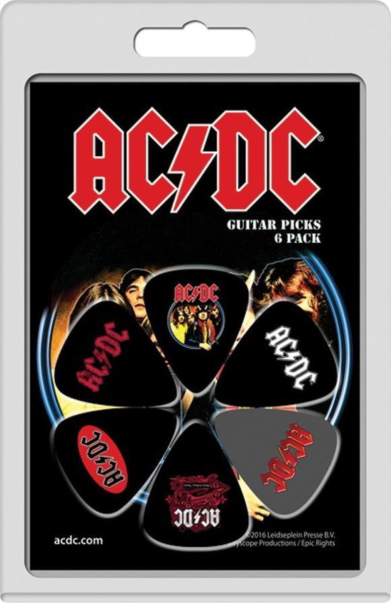 Perri's AC/DC 6-pack Medium plectrum 0.71 mm