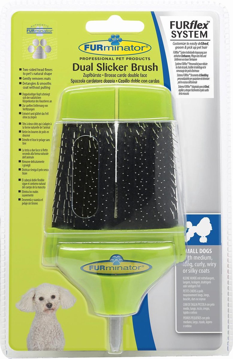 Furminator Furflex Small Slicker Head 12x5x19.5 cm Groen Small