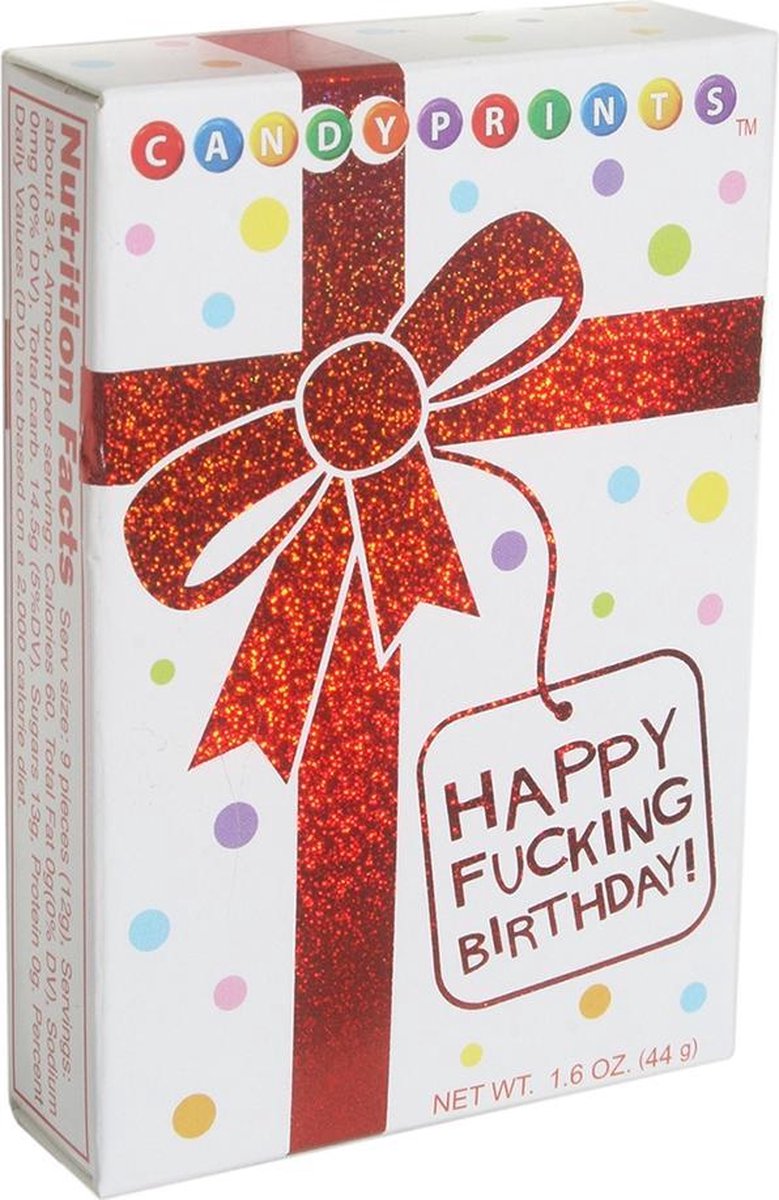 X-Rated Candy - happy fucking birthday - 1pcs