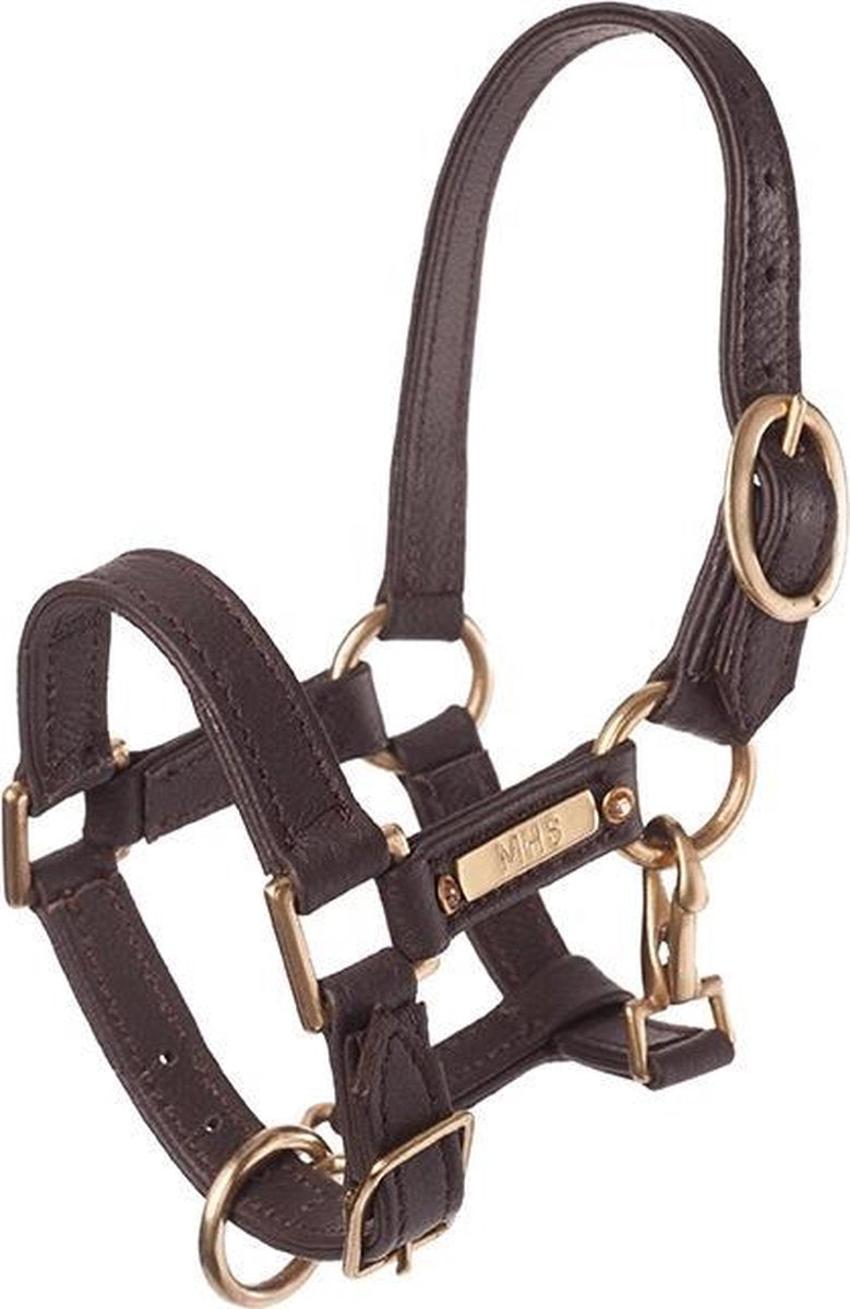 MHS Leren Halster Soft Baby Bruin