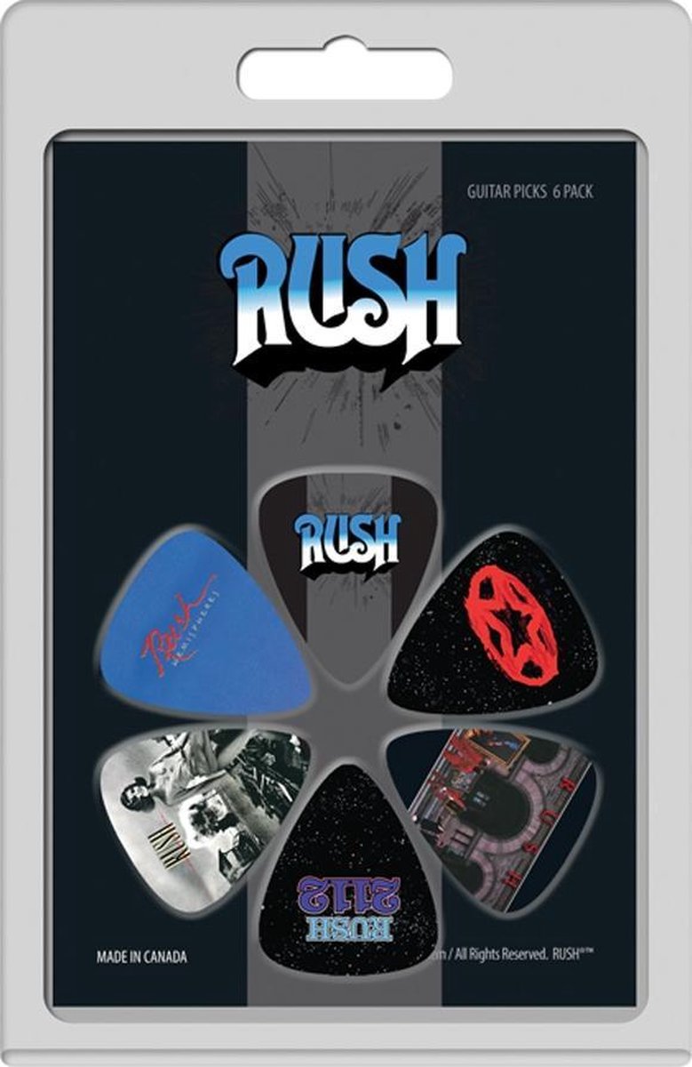 Perri's Rush 6-pack Medium plectrum 0.71 mm