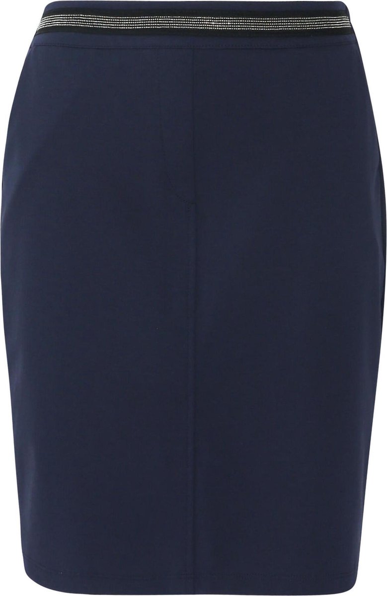 Cassis - Effen rok in bengaline - Marineblauw
