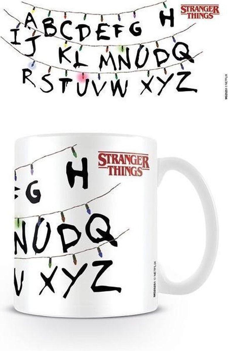 Stranger Things Alphabet mug
