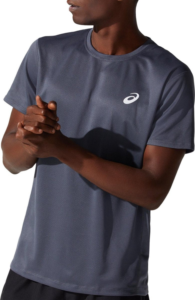 Asics Sportshirt - Maat L  - Mannen - Donker grijs