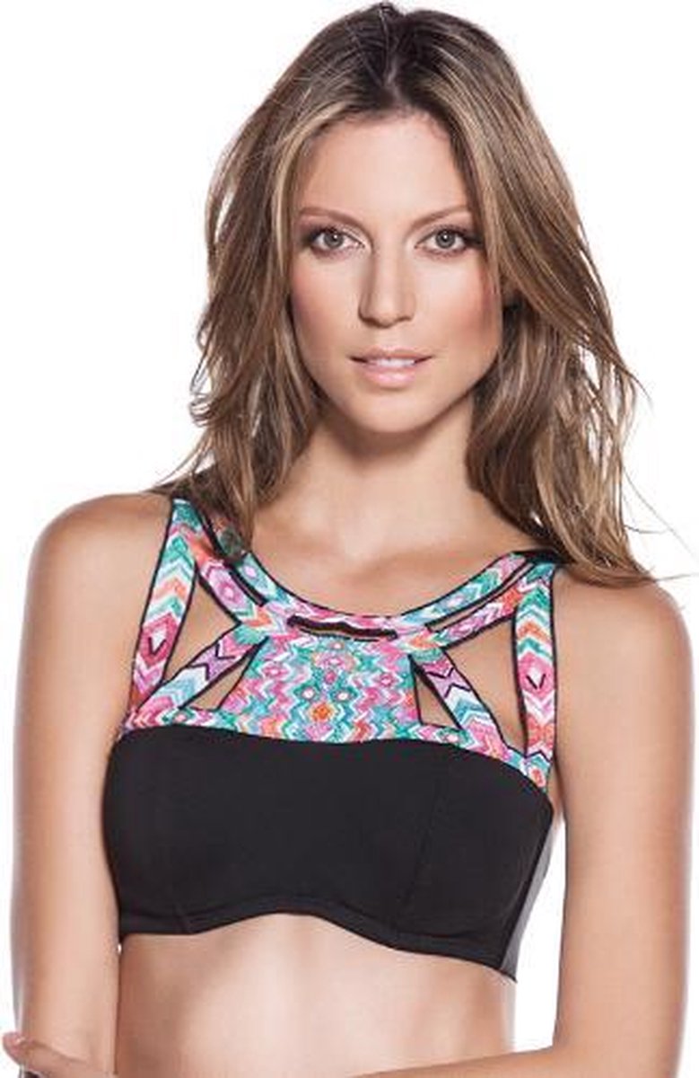 OndadeMar - Prisma - Bikini set - maat S - Meerkleurig Zwart