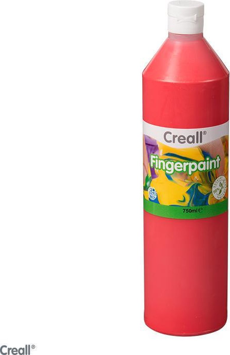 Vingerverf Creall 750ml *ROOD* PRESERVATIVE FREE