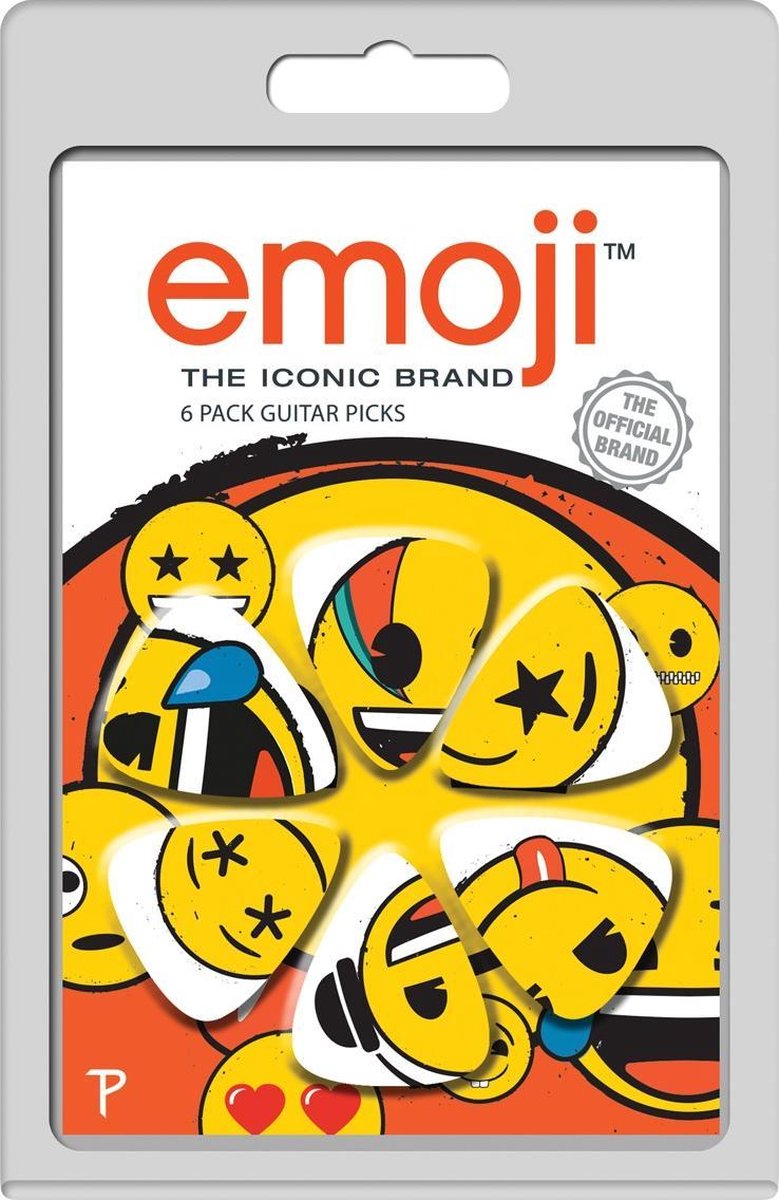 Perri's Emoji 6-pack Medium plectrum 0.71 mm