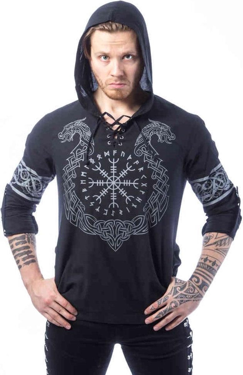 Vixxsin Longsleeve shirt -S- ATLAS Zwart