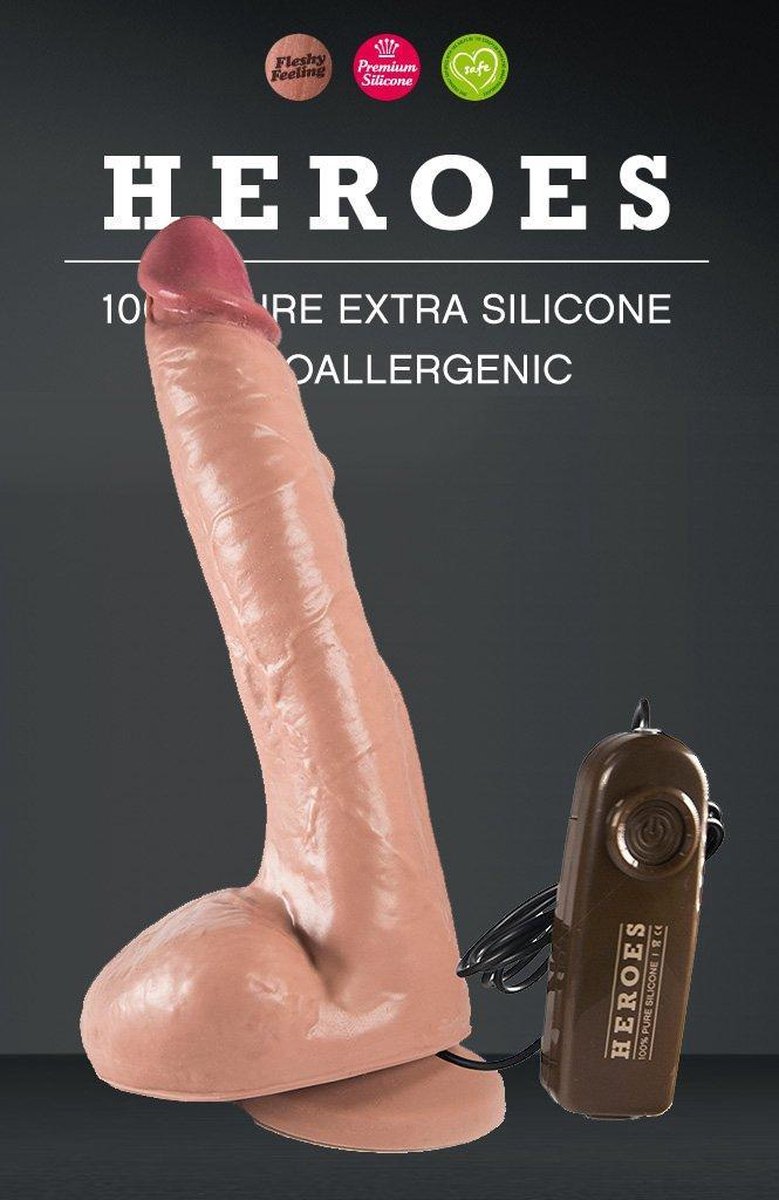 Heroes Vibrerende Dildo 23 x 4