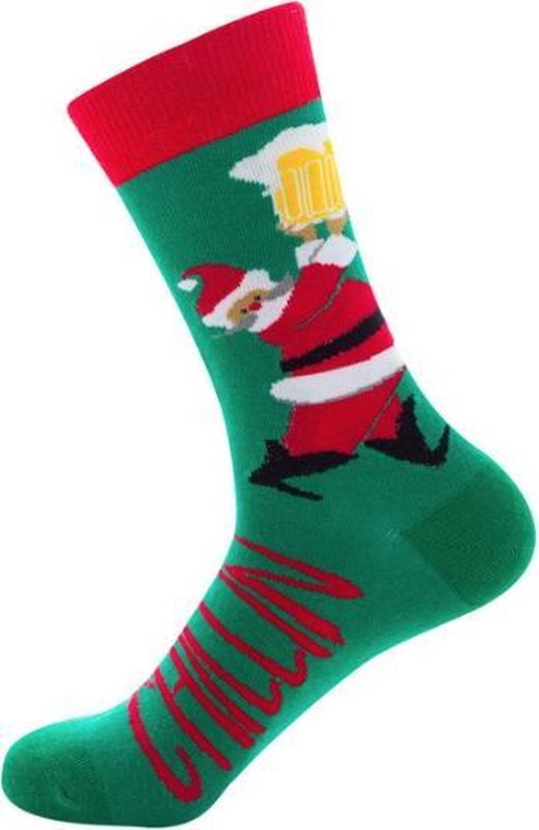 Fun Kerst Sokken 'Kerstman Chillin'' (91081)