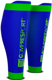 Compressport Calf R2 v2 - blauw - maat T1