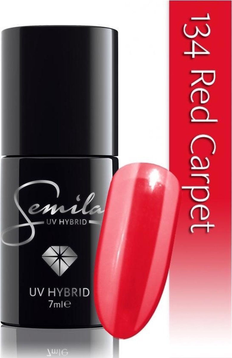 134 UV Hybrid Semilac Red Carpet 7 ml.