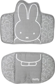 Roba Stoelverkleiner Miffy Junior Polyester Grijs/wit 2-delig