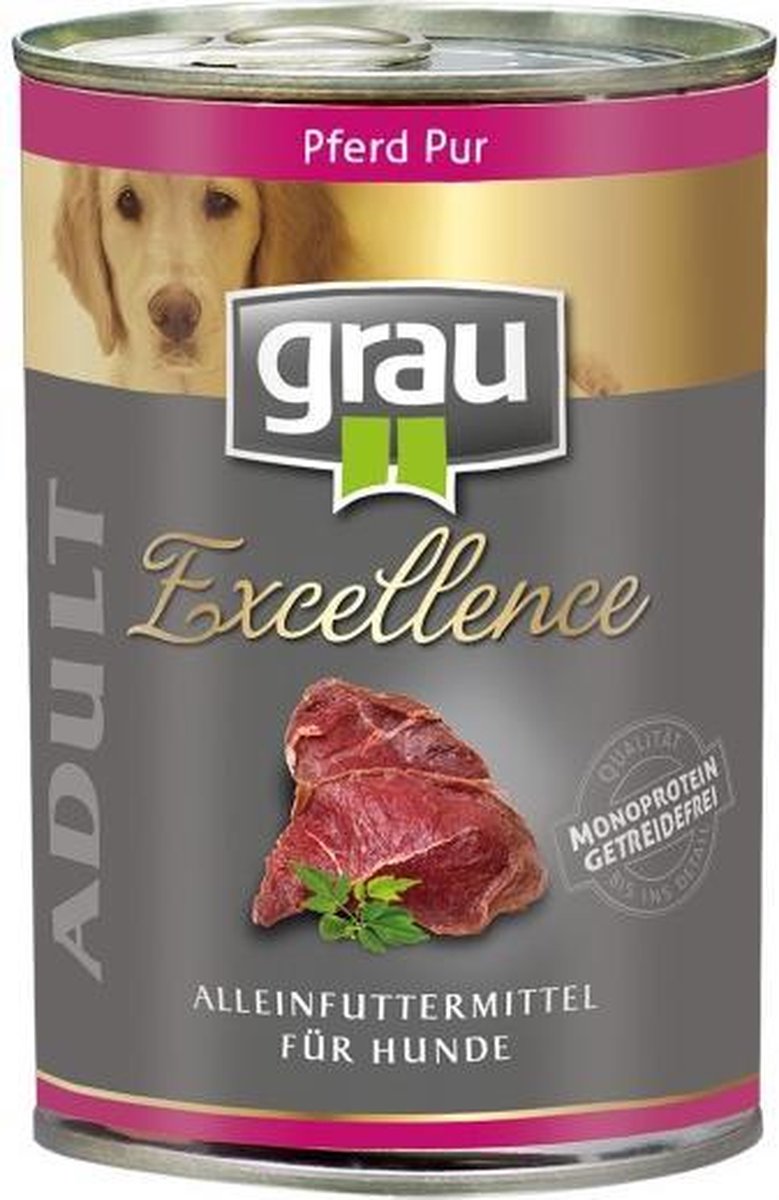 GRAU Excellence Adult Paard Puur - 6 x 400 gram