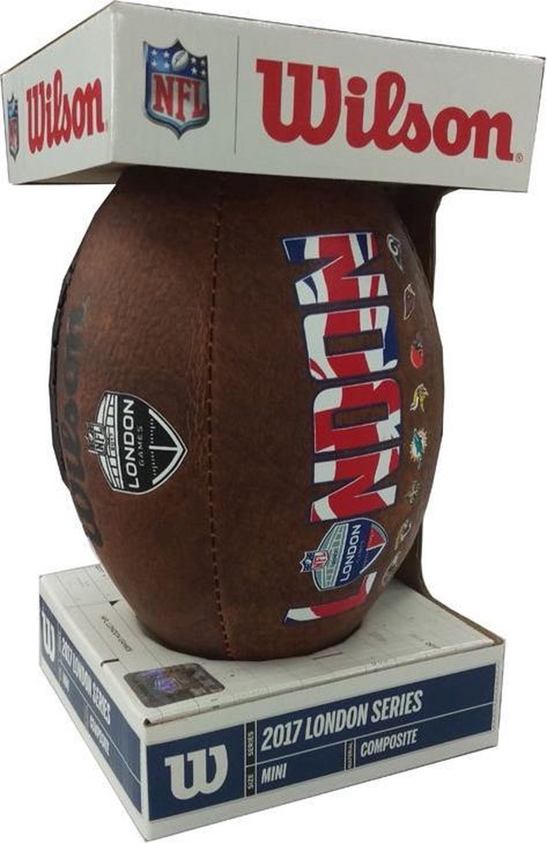 Wilson WTF1529IDISG NFL LG Throwback Mini w/Display | maat mini | recreatief
