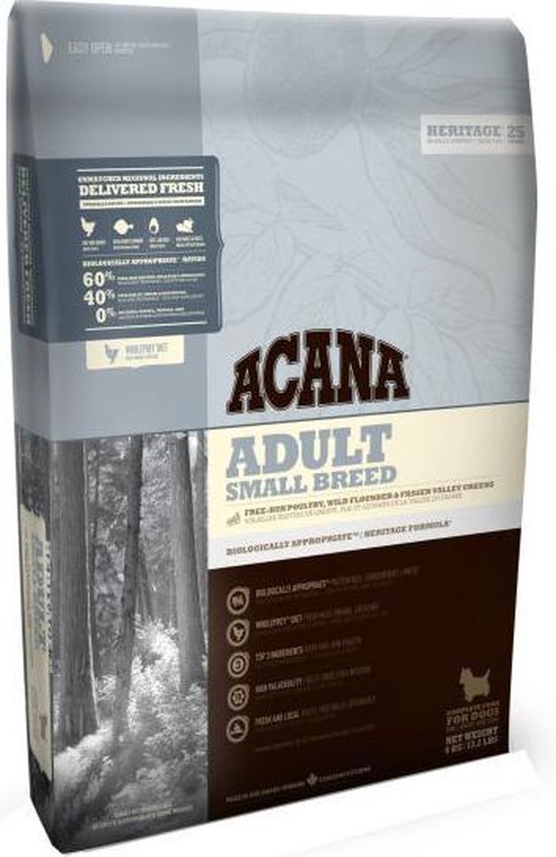 340 gr Acana heritage adult small breed hondenvoer