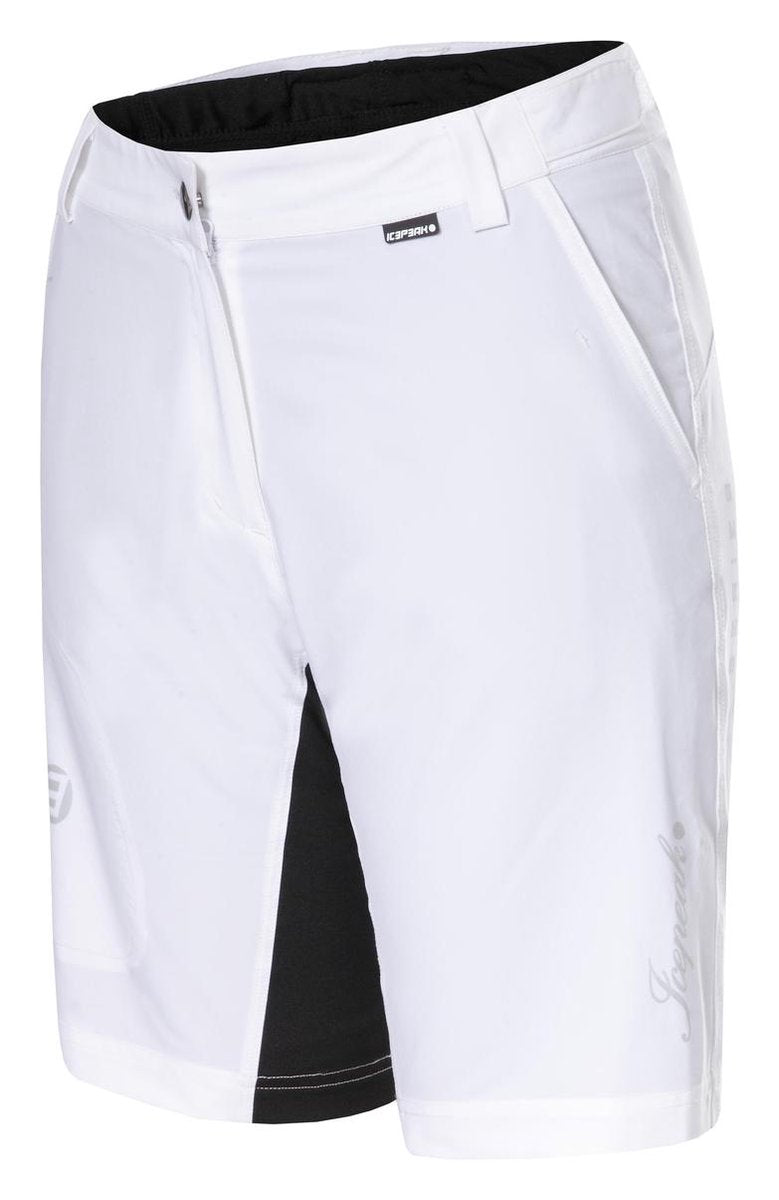 Icepeak Fiona - dames - fietsbroek - maat 36 - wit/zwart