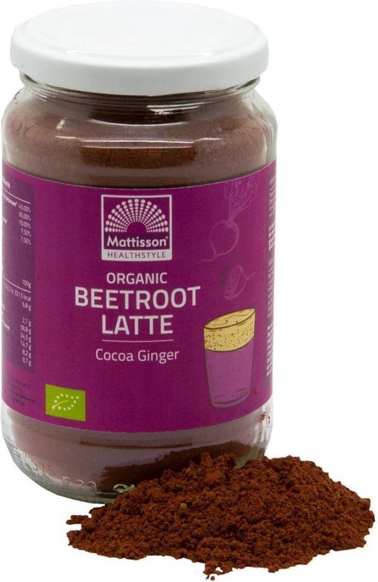 Mattisson / Beetroot Latte Gember – Cacao BIO - 160 gram